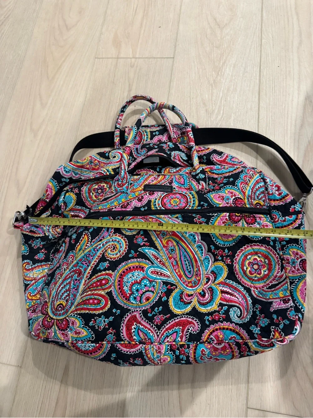 Vera Bradley Grand Traveler Parisian Paisley Quilted Travel Tote Bag